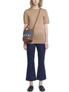 Marni Tropicalia Mini FELT & LEATHER BUCKET Bag